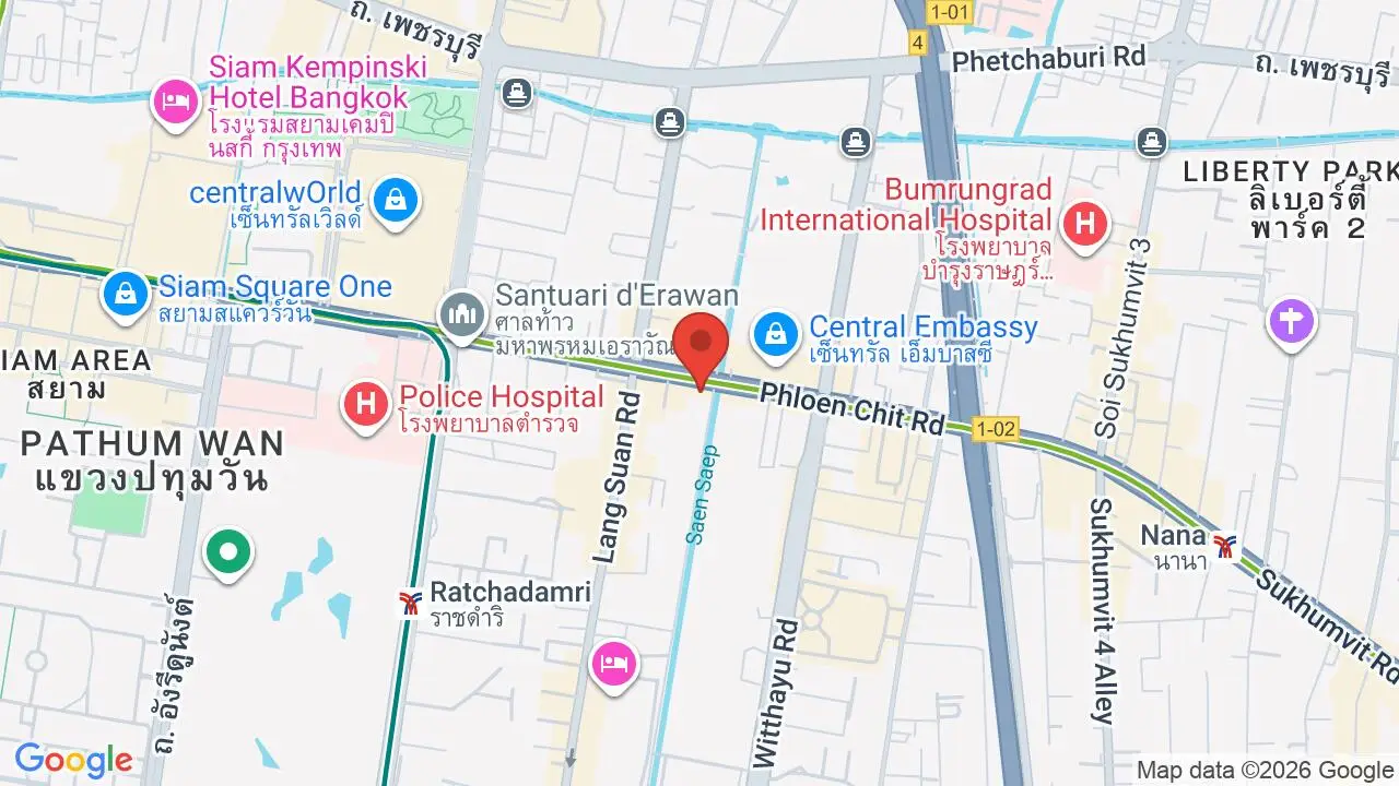 Map showing location of Allianz Ayudhya