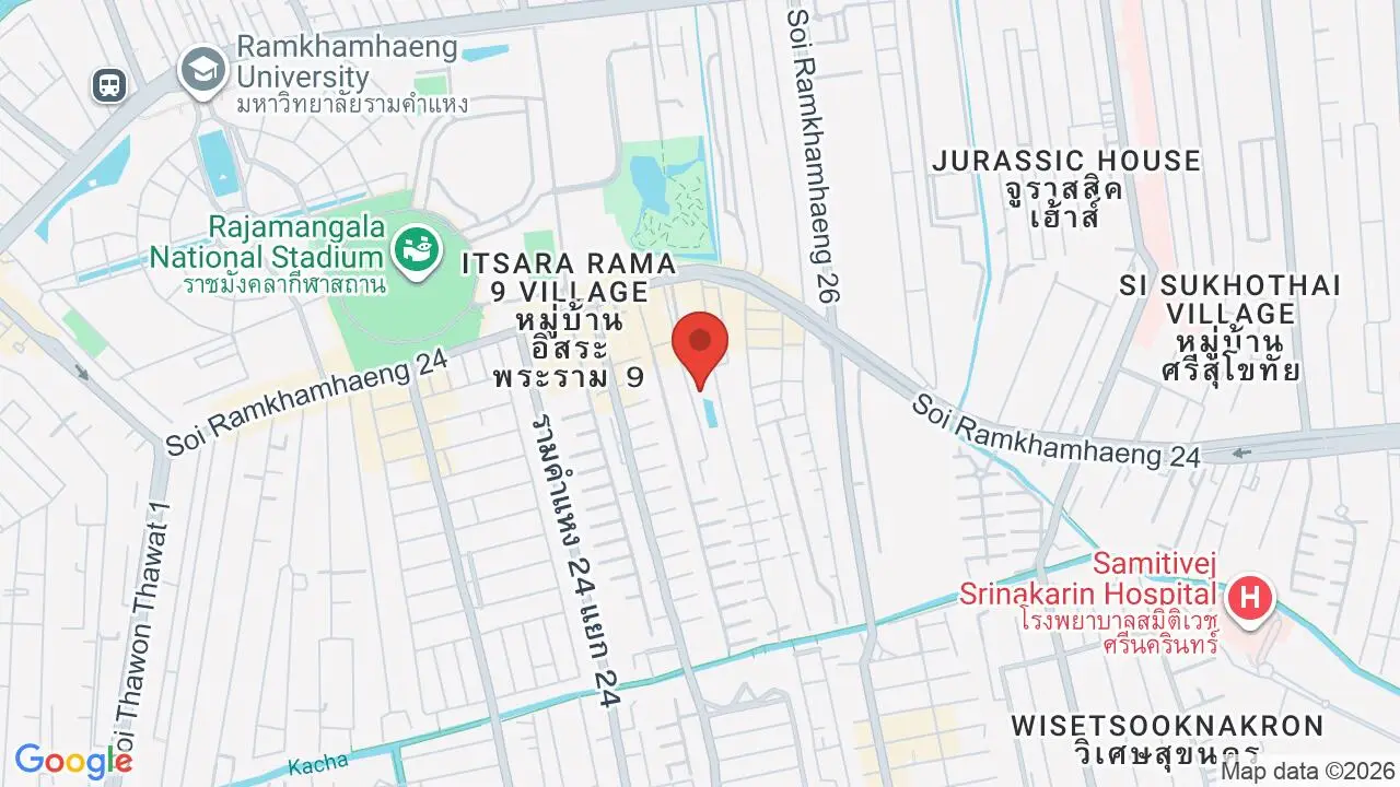 Map showing location of Assumption University (ABAC)