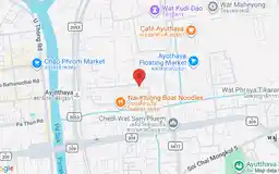Static map showing Baan Thai House in Ayutthaya