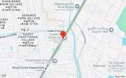 Map showing location of Bang Bua station