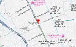 Map showing location of Bang Chak station