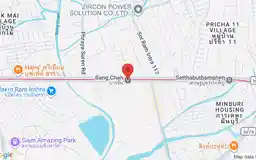 Map showing location of Bang Chan station