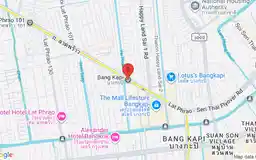 Map showing location of Bang Kapi station