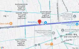 Map showing location of Bang Khae station