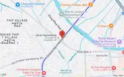 Map showing location of Bang Khun Non station