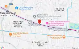 Map showing location of Bang Krasor station