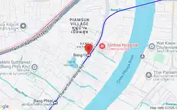 Map showing location of Bang O station