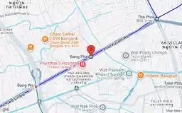 Map showing location of Bang Phai station