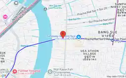 Map showing location of Bang Pho station