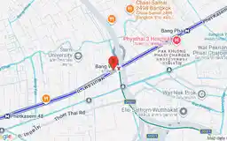 Map showing location of Bang Wa station