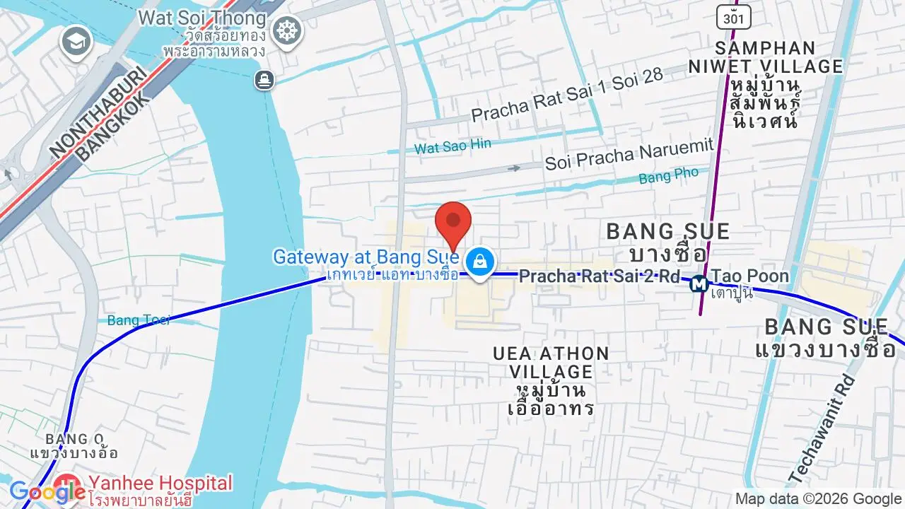 Map showing location of Bangpo General Hospital