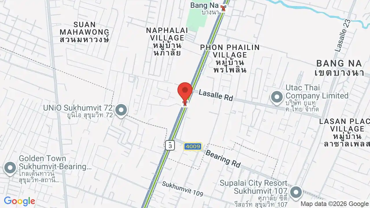 Google map centered on Bearing