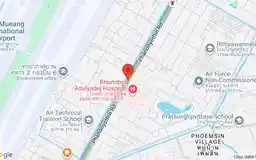 Map showing location of Bhumibol Adulyadej Hospital station