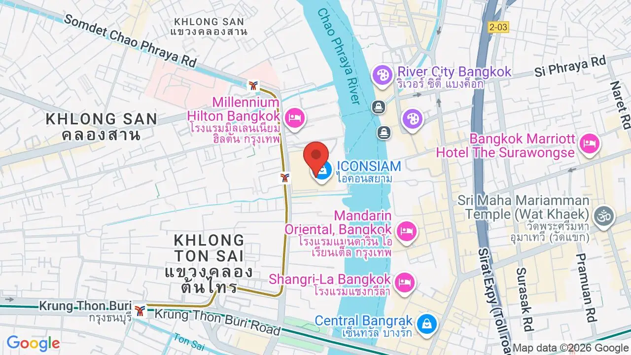 Map showing location of Blue by Alain Ducasse