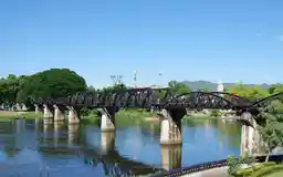 Bridge over the River Kwai in Kanchanaburi