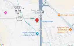 Static map showing Central Ayutthaya in Ayutthaya