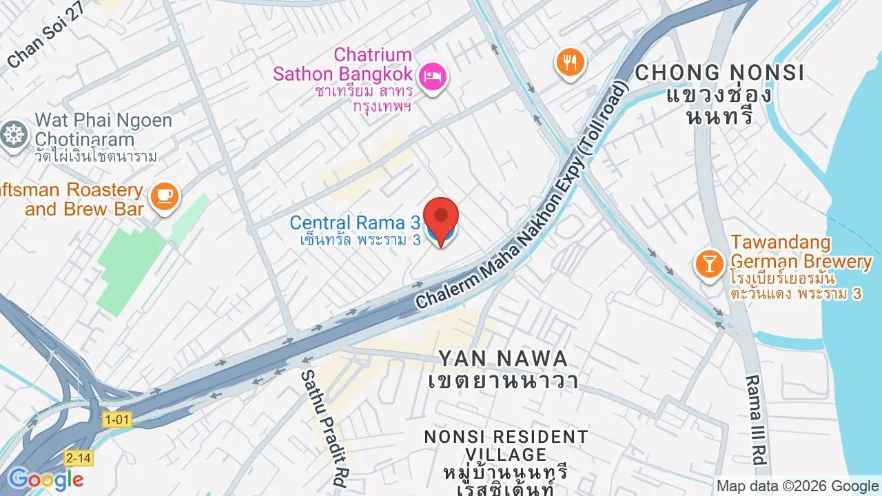 Map showing location of Central Rama 3