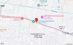 Map showing location of Chaeng Watthana-Pak Kret 28 station