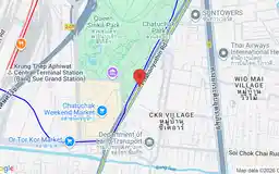 Map showing location of Chatuchak Park station