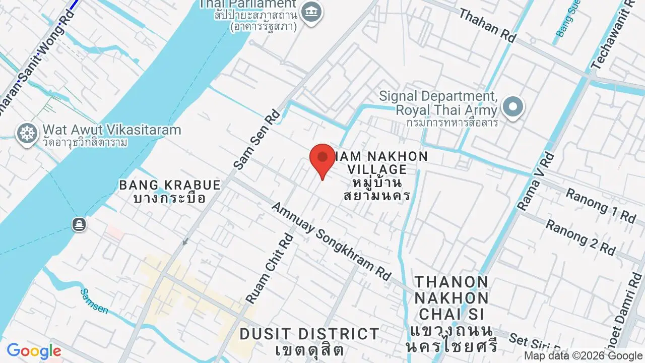 Map showing location of Chim by Siam Wisdom