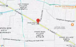 Map showing location of Chok Chai 4 station