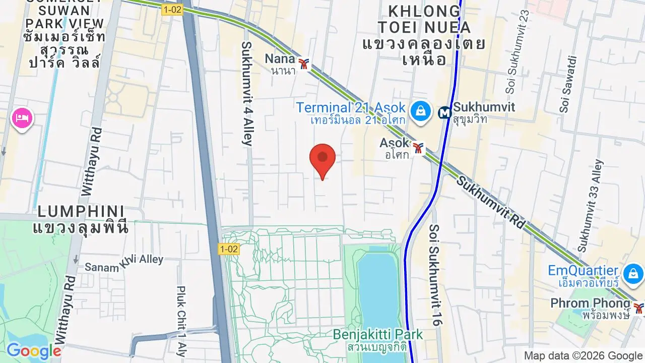 Map showing location of Citadines Sukhumvit 8 Bangkok