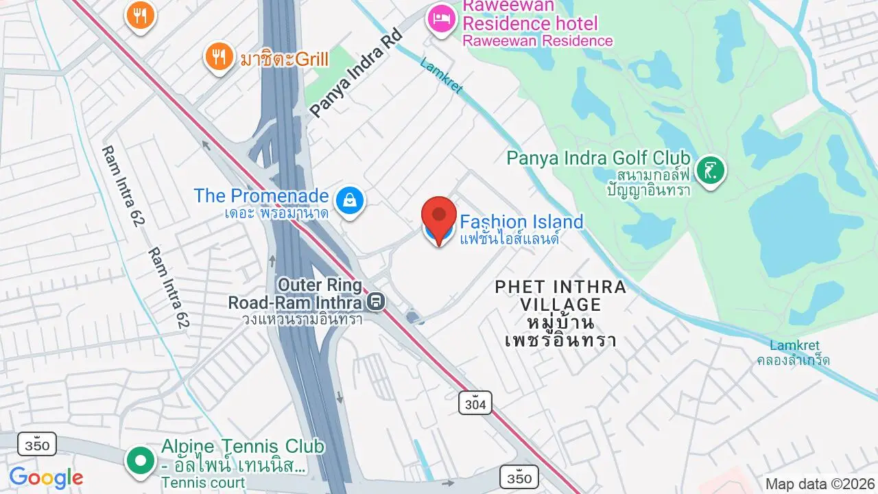 Map showing location of Fashion Island