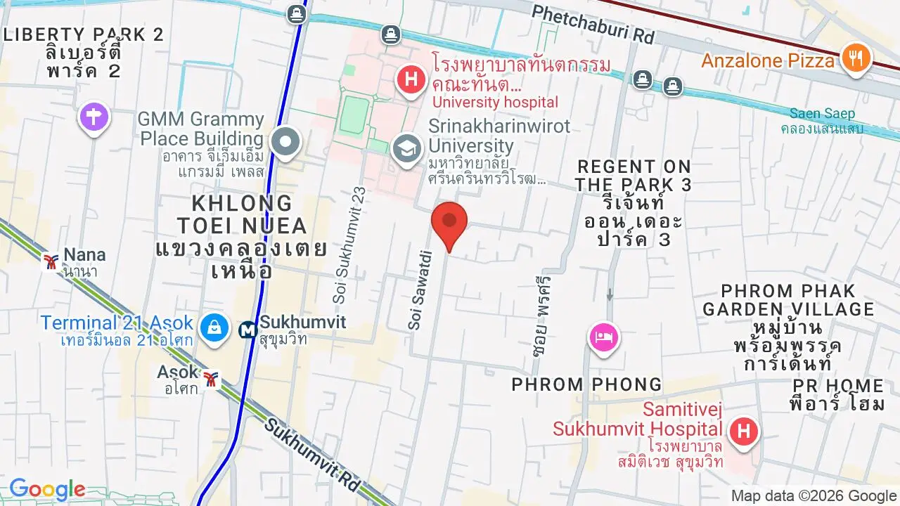 Map showing location of Gaggan Anand