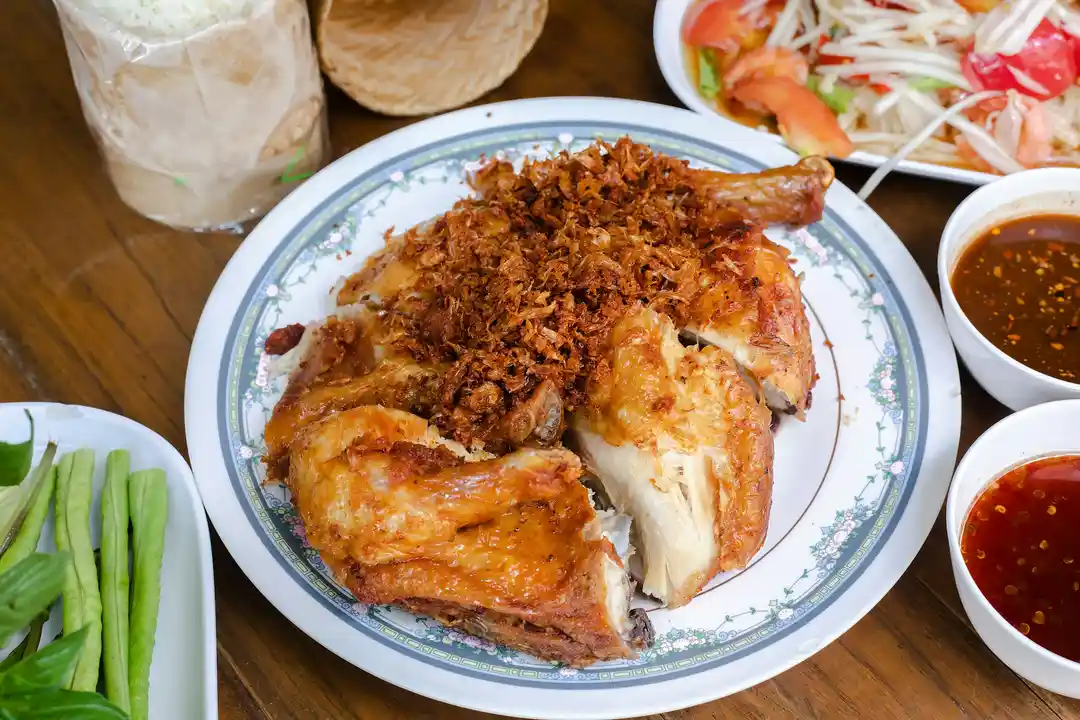 Gai yang and gai thod Thai grilled meats photo 2