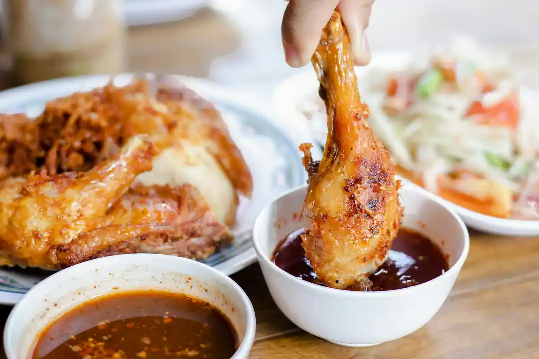 Gai yang and gai thod Thai grilled meats