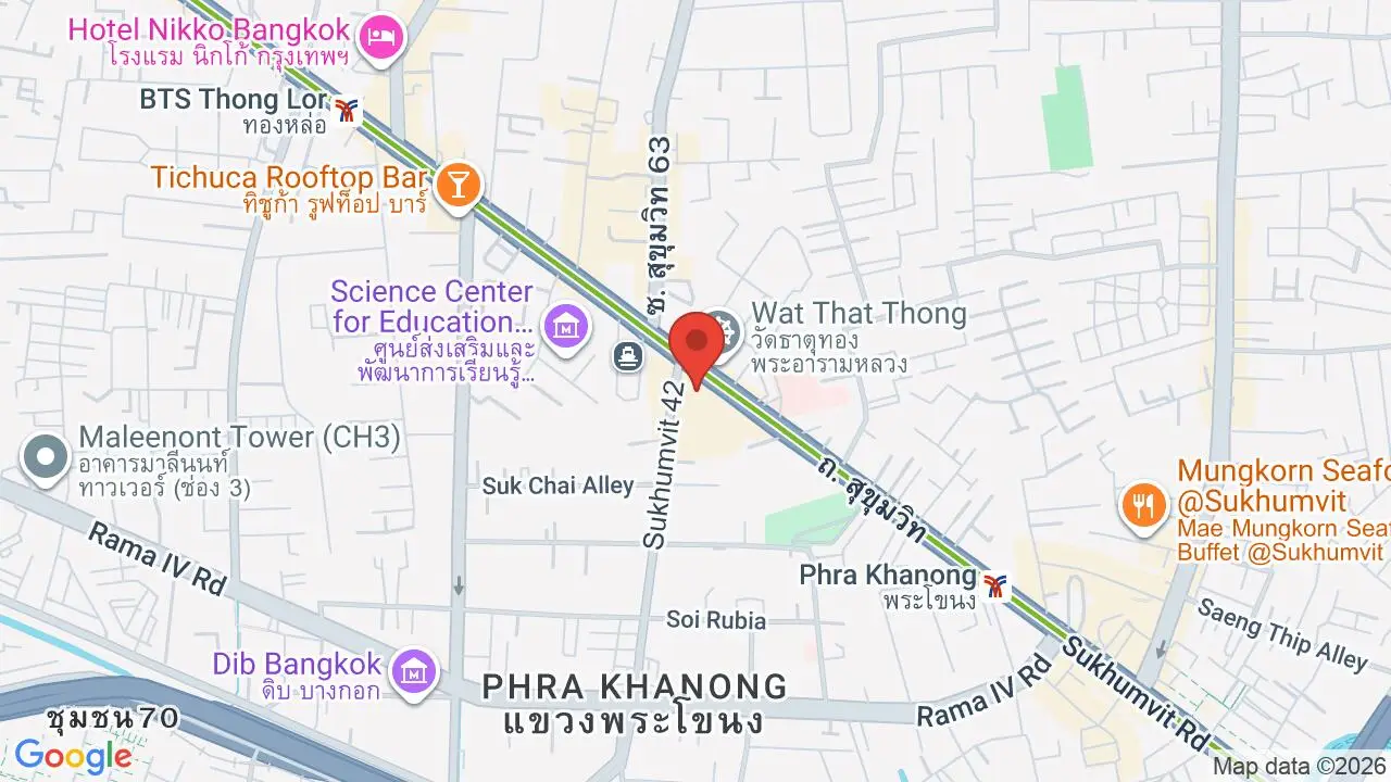 Map showing location of Gateway Ekkamai
