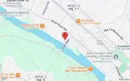Static map showing Good Times Restaurant in Kanchanaburi