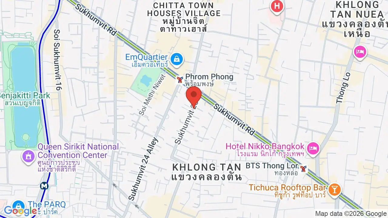 Map showing location of Rung Rueang Tung Pork Noodle