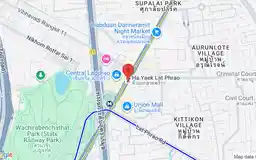 Map showing location of Ha Yaek Lat Phrao station