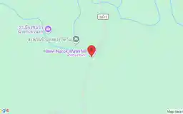 Static map showing Haew Narok Waterfall in Khao Yai