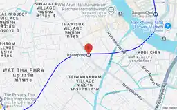 Map showing location of Itsaraphap station