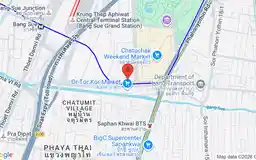Map showing location of Kamphaeng Phet station