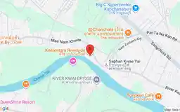 Static map showing Keereetara Riverside in Kanchanaburi