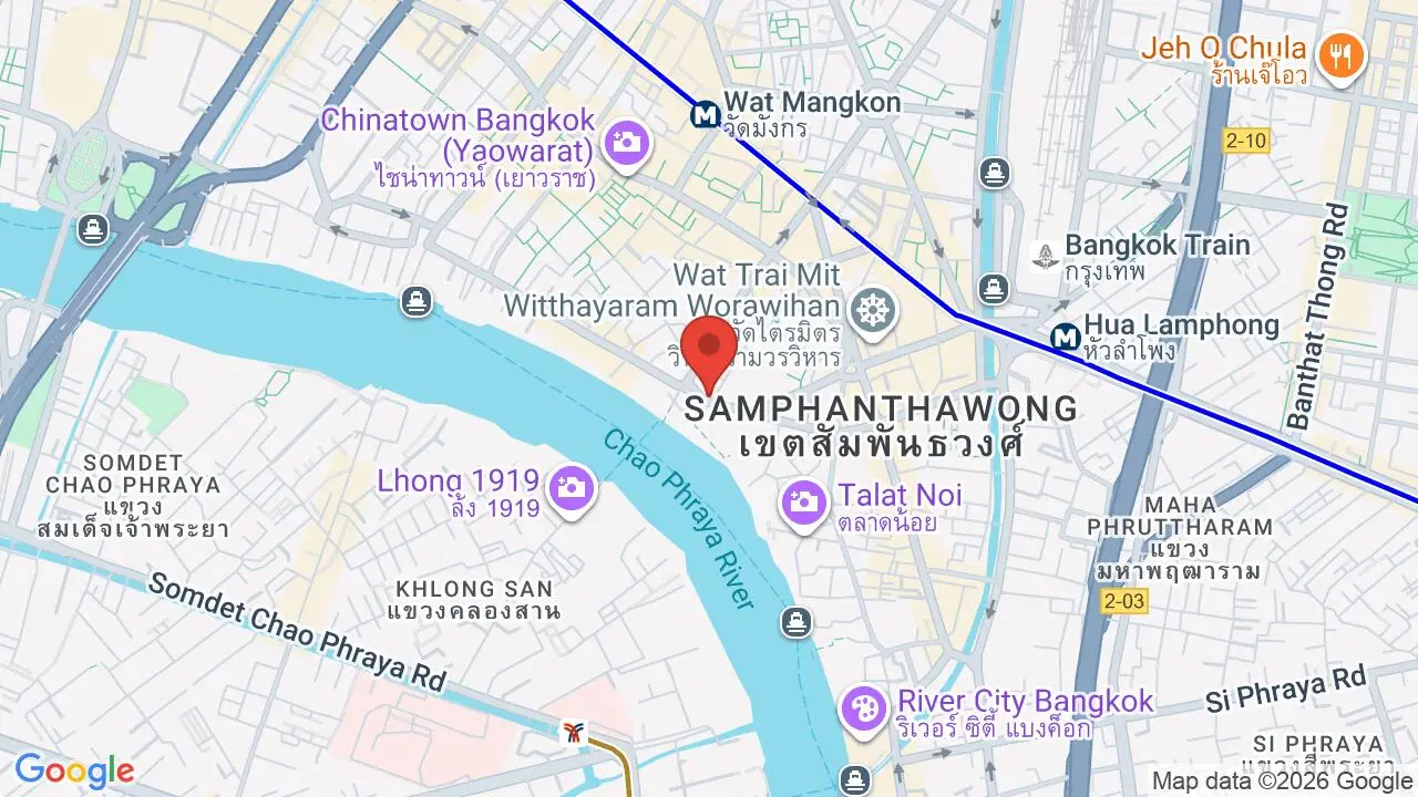 Map showing location of Khao San Sek