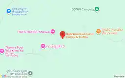 Static map showing Khao Yai The Mango House Farm in Khao Yai
