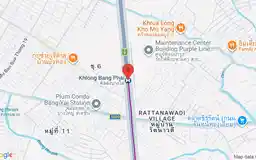 Map showing location of Khlong Bang Phai station