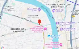 Map showing location of Khlong San station
