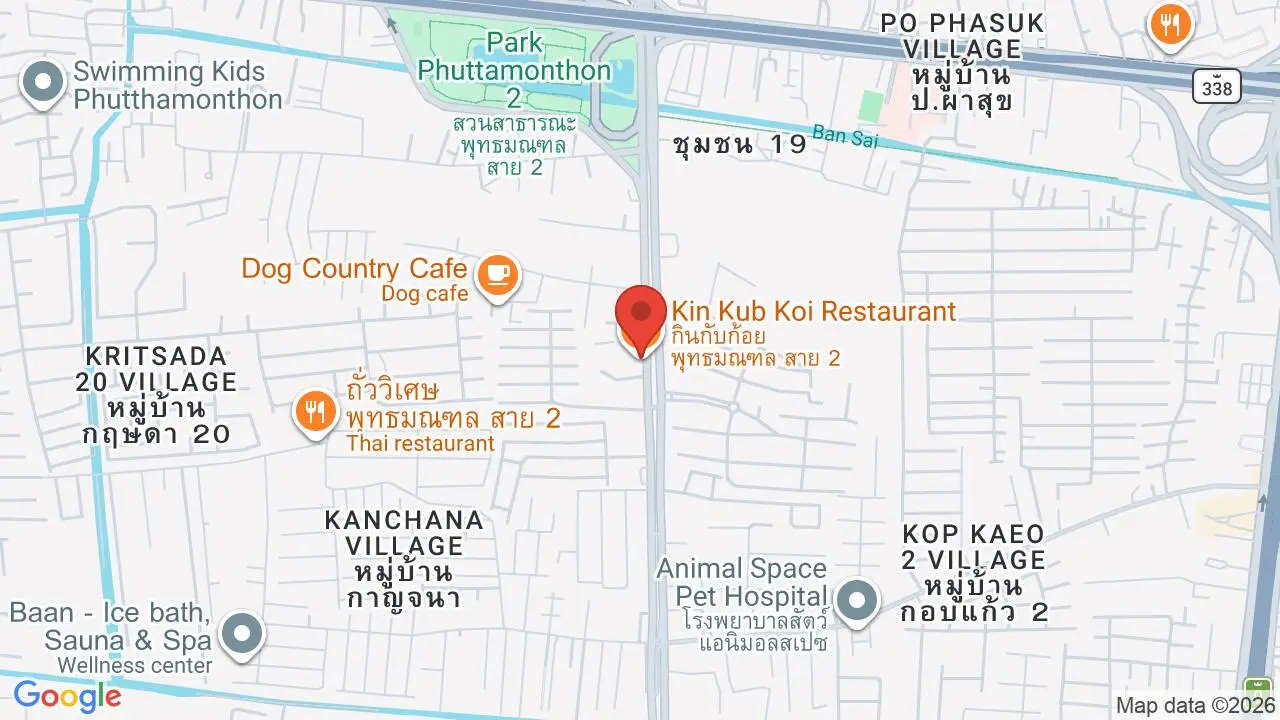 Map showing location of Kin Kub Koi