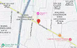 Map showing location of Lat Phrao 83 station