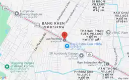 Map showing location of Lat Pla Khao station