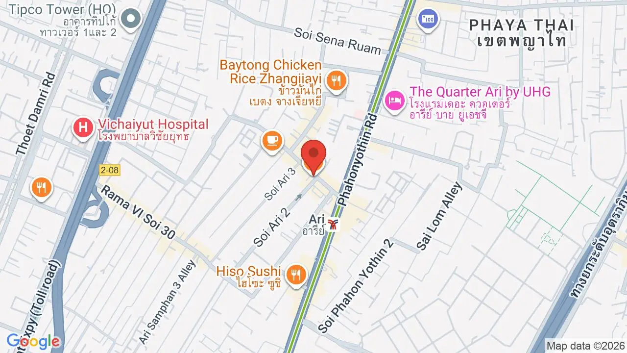 Map showing location of Lay Lao (Phaya Thai)