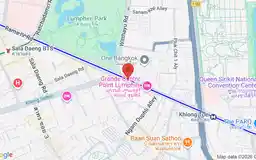 Map showing location of Lumphini station
