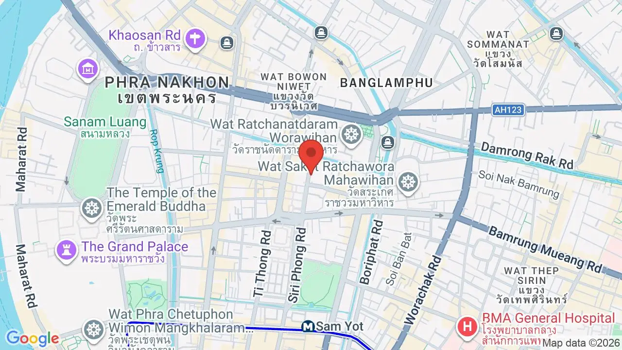 Map showing location of Mae Thum Padthai Kheng