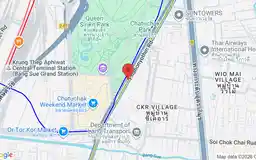 Map showing location of Mo Chit station