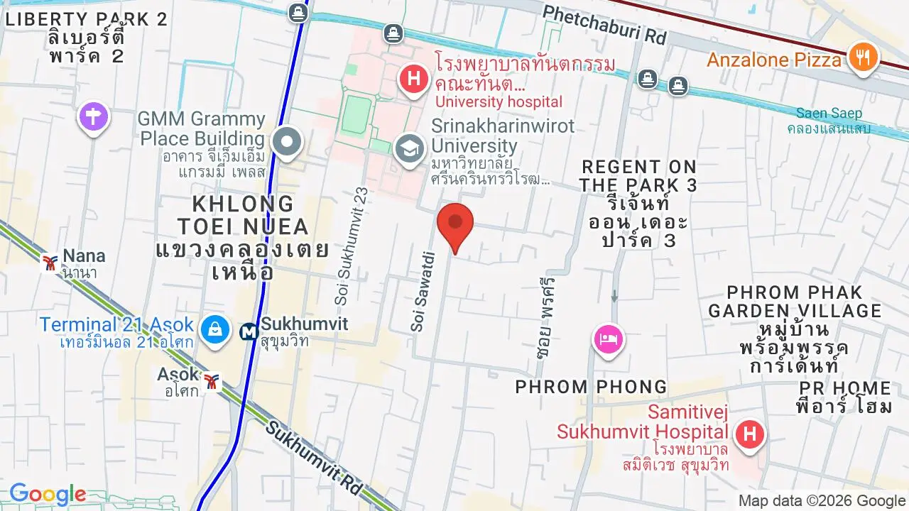Map showing location of Ms.Maria & Mr.Singh